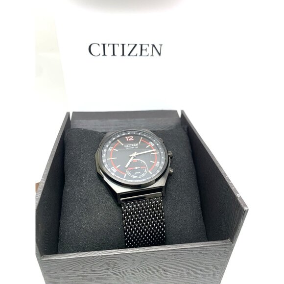 Citizen Men's Watch CX0005-78E Connected Bluetooth Mesh Band 42mm Black Steel - Picture 3 of 15